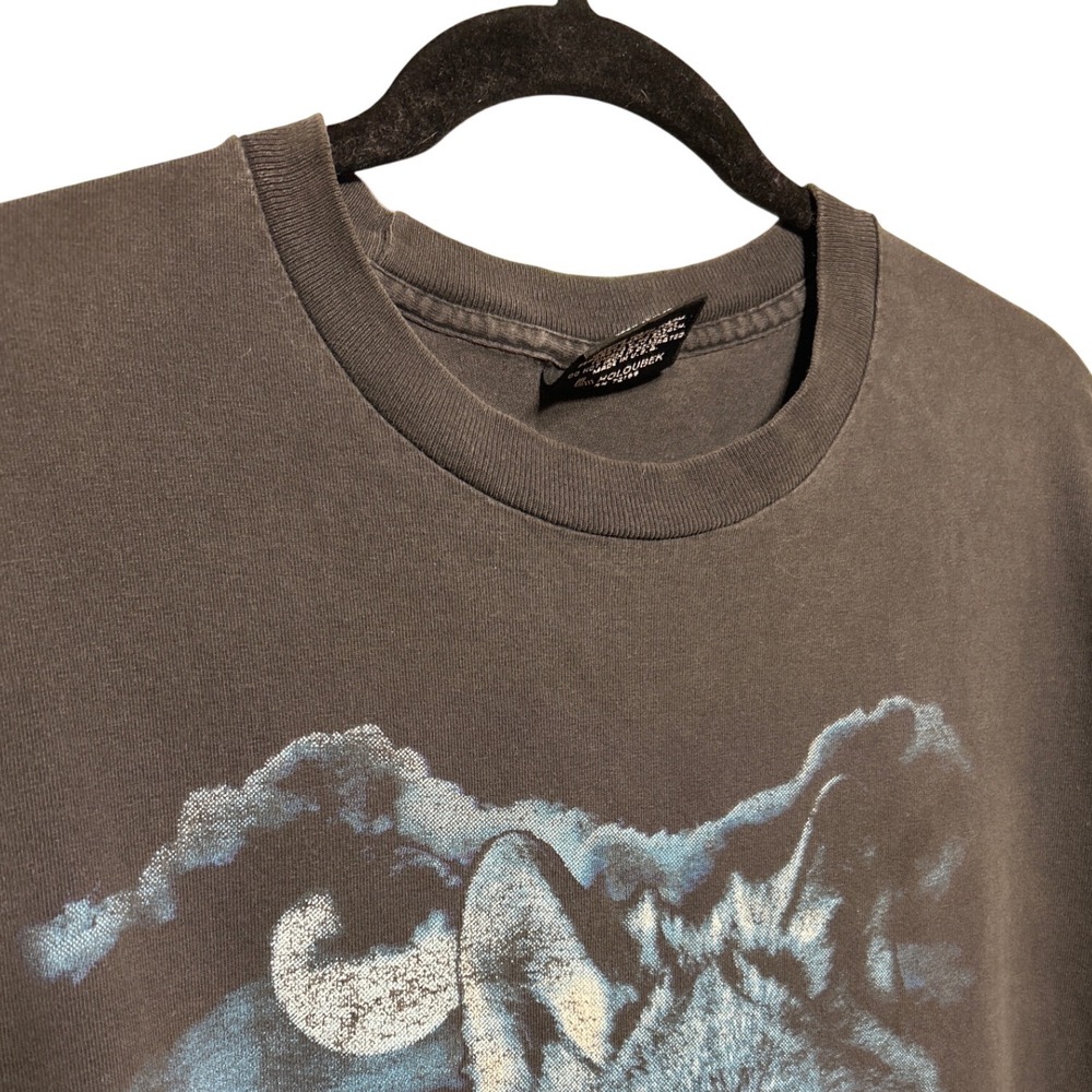 VTG‎ Harley Davidson Wolf Moon T-Shirt Dick Farmers Orlando FL Size Large - Picture 5 of 10